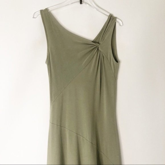 Ronen Chen Asymmetrical Handkerchief Knit Dress - Picture 2 of 4